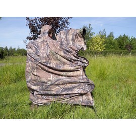 Wildlife Watching Hide, Hunting hide, Camouflage hide, Lightweight photography Bag hide in leaf pattern camouflage polycotton material