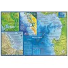 Monterey California Adventure & Dive Guide Map Laminated Poster by