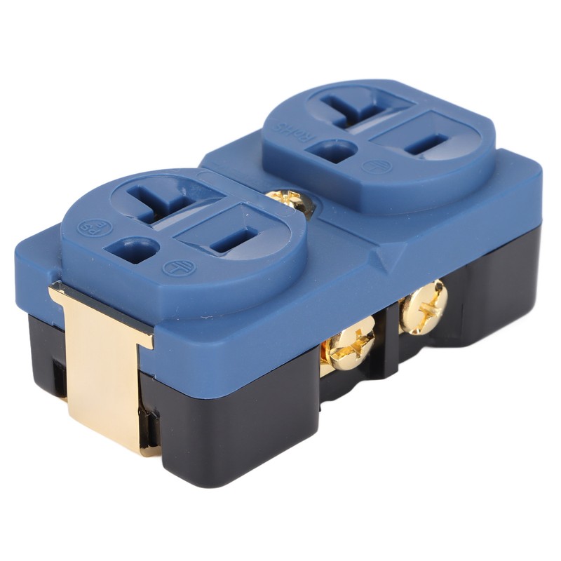 DP‑1G Audiophile Pure Copper Duplex Socket 20A 125V Copper 24k