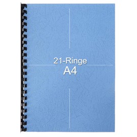 RAYSON 55 Sheets 21 Rings 10mm Coloured Plastic Binding Combs A4 Pack of 100