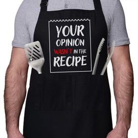 SC Products Funny Aprons For Men Women | Chef Gifts for Men Funny Apron with Storage Pockets and Adjustable Neck Strap | Funny Aprons for Women | Mens Aprons for Cooking Gifts | Funny Cooking Apron