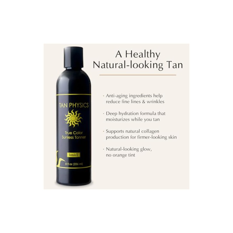 Tan Physics True Color Tanner 8 oz w/FREE Face and