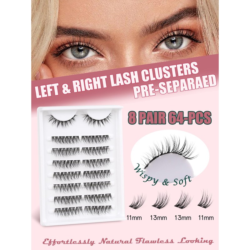 Siligli Lash Clusters CS-2 Individual Eyelashes