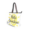 Beach Bag Hello Sunshine Partern Large Tote Top Handle Shoulder
