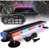 Rooftop Strobe Light Bar 26inch 126 LED Emergency W/Controller Double-Side