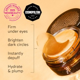 True Botanicals Chebula Multi-Corrective Eye Patches for Fine Lines, Puffiness & Dark Circles | Firming Under Eye Patches with Hyaluronic Acid & Antioxidants | Hydrating Eye Mask Treatment | 25 Pairs