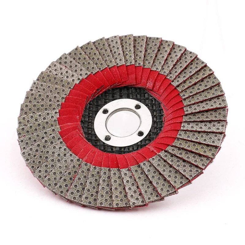 HOMESOM 4" Diamond Grinding Wheel Flap Disc,100mm Angle Grinder Sanding