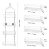 ODesign 4 Tier Height-Adjustable Shower Caddy Hanging Anti-Swing-Over The Shower