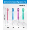 YXAZEQX Mini Cepillos de Dientes Desechables para Viajeros 20 Piezas