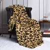 HOMORE Fluffy Leopard Blanket, Plush Cheetah Print Throw Blankets Soft