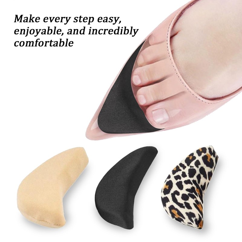 Toe Inserts for Shoes Too Big, 2 Pairs Foam Toe