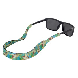 Ukes Premium Sunglass Strap - Durable & Soft Glasses Strap Designed with Floating Neoprene Material - Secure fit for Your Glasses and Eyewear. (Guy Harvey Turtles)