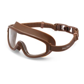 Petites Pommes Kids Goggles Ages 3-8 - Lightweight Silicone, Anti-Fog Wide Lens, Retro Design Swim Goggle Kids, Adjustable Straps, Hair-Safe Buckle, Cotton Pouch Included, Charleston