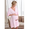 Ekouaer 3 in 1 Labor/Delivery/Hospital Gown Maternity Dress Nursing Nightgown