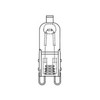 Mitsubishi Mirrorless Line Bolt Halogen Lamp (HALOPIN)" 110V 25W Frosted Type G9 Base JD110V25W/F/G9/P2 (1 piece)