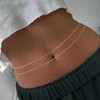Zernblend 14K Gold Plated Double Layer Belly Chain Gold Waist