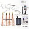 4 Pcs 800LED Solar Starburst Sphere Lights,Firework Light Remote Control