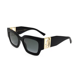JIMMY CHOO NENA/S Black Gold/Dark Grey Shaded 51/21/145 women Sunglasses