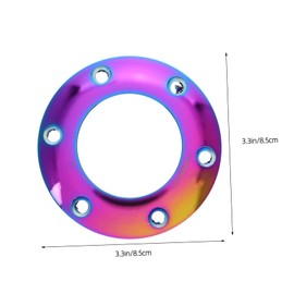 Mikinona Colorful Steering Wheel Horn Button Cover Eye Catching Speaker Spacer Ring for Car Steering Wheel Quick Installation Stylish Design for Enhanced Driving Safety and Fun