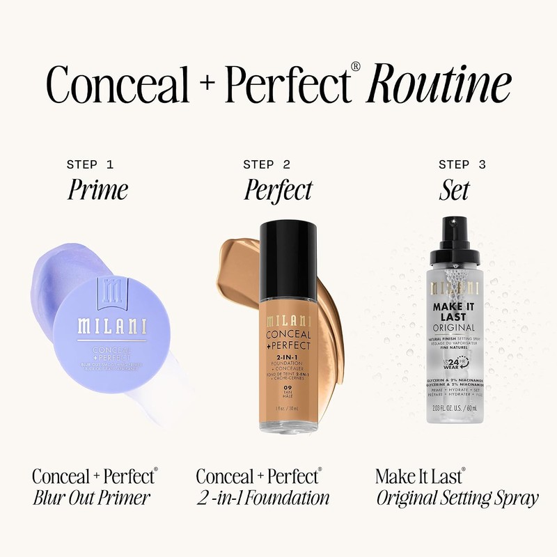 Milani Conceal + Perfect 2-en-1 Base y Corrector - Creamy