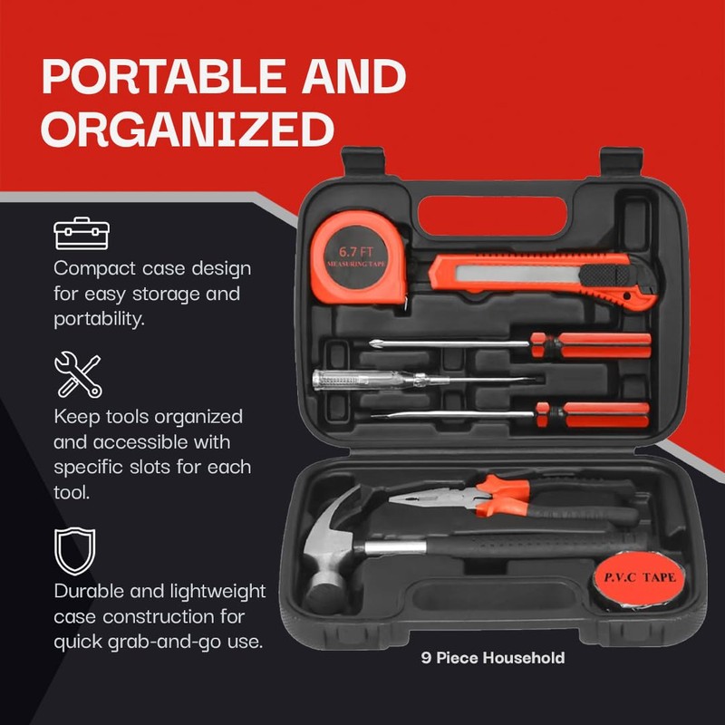 Pursonic Multi-Piece Household Tool Sets - Essential DIY Solutions for
