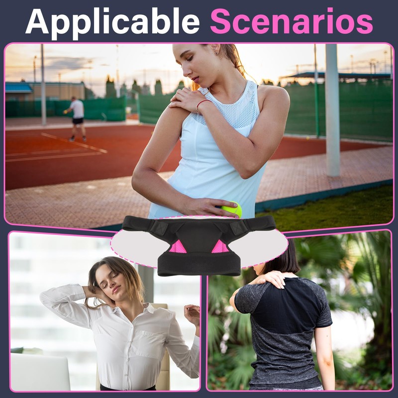 RtottiM Adjustable Shoulder Brace Made of Breathable Shoulder Compression Adjustable