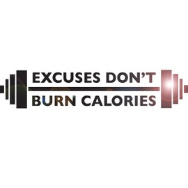 Vinyl Wall Decal Quote Excuses Don`t Burn Calories Gym Workout Motivational Vinyl Ar nspirational Sticker Room Fitness Large Work Motivation Exercise Positive z5108