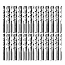 Drywall Cut Out Bit 1/8 Inch Guidepoint Rotary Router Tool Cutting Bit HSS Cutout Saw Drill Bit for Gypsum Board-50Pcs