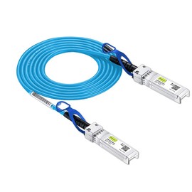 10Gtek [Blue 25G SFP28 SFP+ DAC Cable - 25GBASE-CR SFP28 to SFP28 Passive Direct Attach Copper Twinax Cable for Cisco SFP-H25GB-CU2M, Ubiquiti, MikroTik, Supermicro and More, 2-Meter(6.6ft)