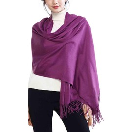 RIIQIICHY Scarf, Women's Scarf, Large Scarf, Weddings, Cashmere Touch, Solid, Thick, Warm, Birthday Gift, Christmas Gift, purple