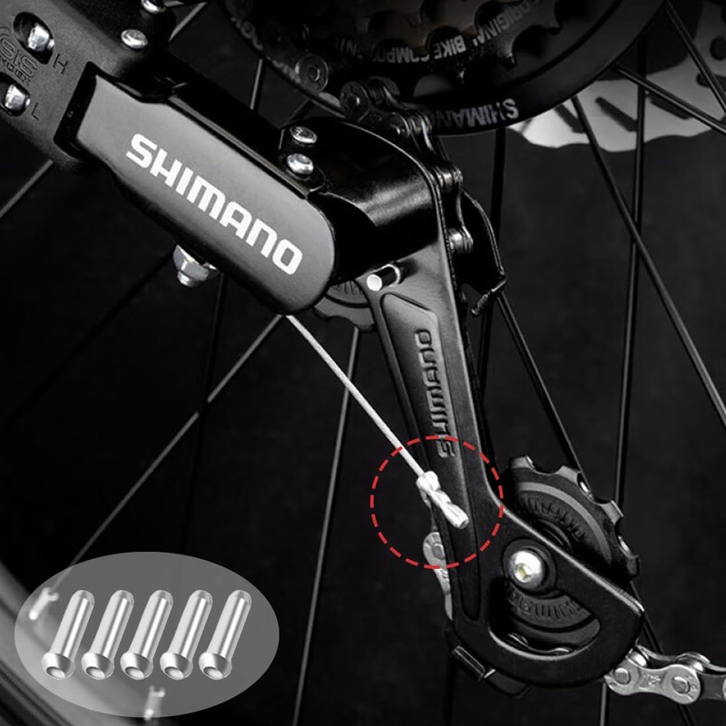 Universal Bowden Cable Set for Bicycle, 4 Bowden Cables (Gear