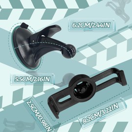 WALWAL Car Windshield Suction Cup Mount Holder Cradle, Compatible for Garmin GPS Nuvi 12xx 13xx Series(1200 1210 1240 1250 1260 1260t 1300 1350 1350t 1360 1370 1370t 1390 1390t)