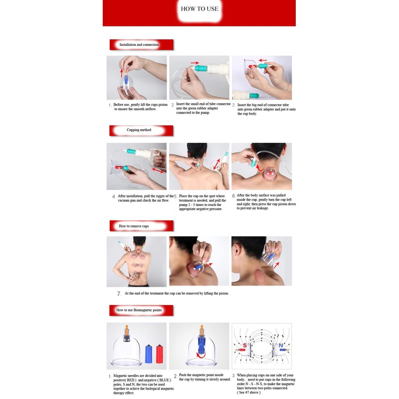 Kangzhu 24-Cup Biomagnetic Chinese Cupping Therapy Set