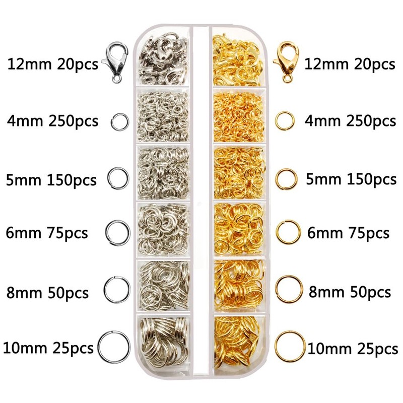 Open Jump Ring and Lobster Clasp Kit Jump Rings for