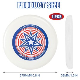 NHQZ Frisbee Disc for Children & Professionals - Eurodisc 175 g Soft (Frisbee Children Soft) - Throwing Ring with Competition Hardness, Ideal for Leisure & Fun Sports, a