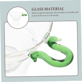 Vaguelly 1Set Convenient Tea Strainer Reusable Glass Tea Infuser for Loose Leaf and Spices Easy to Clean for Home Restaurant Use Practical Tea Supply