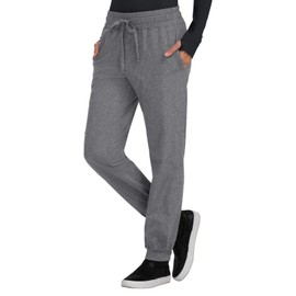 KOI Basics Women's 741 Gemma Jogger Pant (Heather Grey, Small)