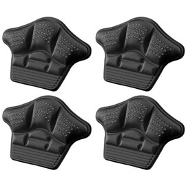 Heel Protector Cushion Crown 5mm Thickness 2 Pairs 4 Pack Beige or Black BONU (Black)