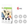 Cable Clips, Wire Management Organizer (White, 6pcs)