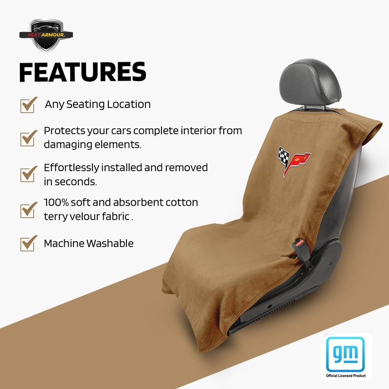 Seat Armour Seat Protector Towel for Corvette C8 - Soft