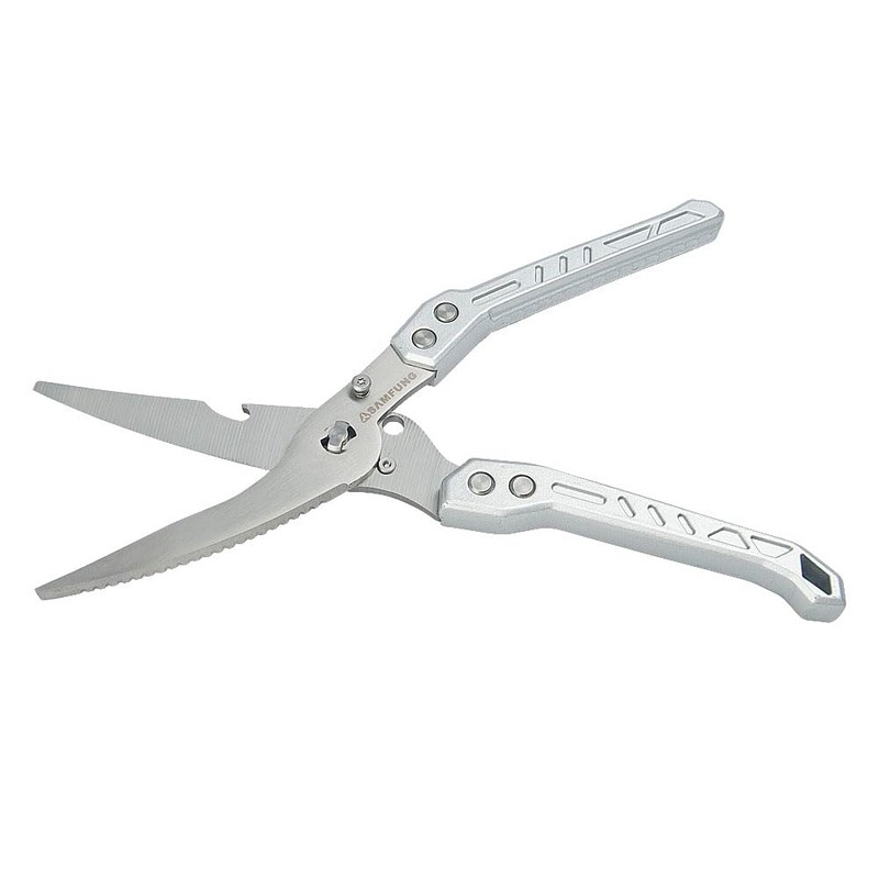 SAMFUNG Kitchen Poultry Shears, Anti-Slip Handle and Safety Lock, Poultry