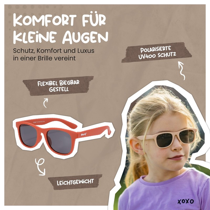 Maesy Lino Children's Sunglasses for 3-6 Years - UV400 Polarised