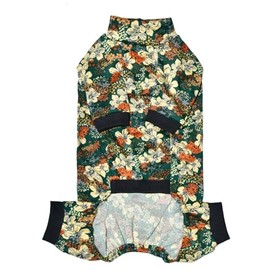 Sphynx Hairless Cat Four Leg Breathable Summer Spandex Pajamas Elastic Pet Clothes Cat Surgery Recovery Suit Vest Kitten T-Shirts Cats & Small Dogs Apparel (Countryside Floras, XL (12-14.3 lbs))