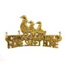 Solid Brass Duck Family " HOME SWEET HOME " House