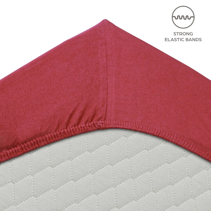 Flowen Fitted Sheet, 120 x 200 cm, Microfibre Fitted Sheet