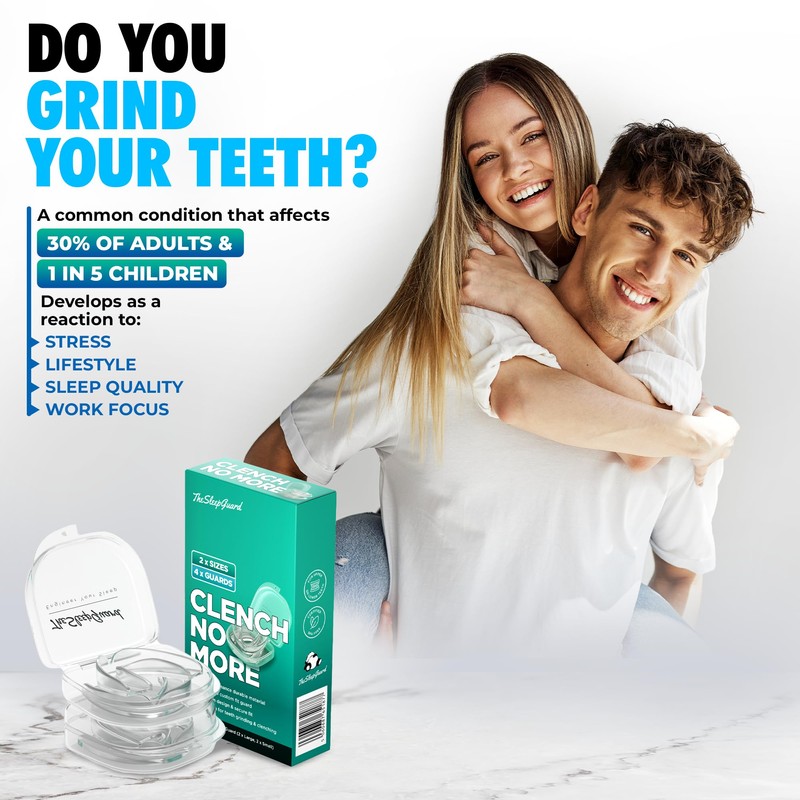 TheSleepGuard Mouth Guard for Clenching Teeth at Night [Pack of