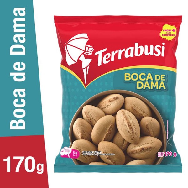 Terrabusi Galletitas Boca de Dama Sweet Classic Argentinian Cookies, 170 g / 6 oz (pack of 3)