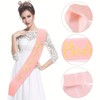 XUNQUCOM Women Bride To Be Printed Sash With Shoulder Length