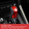 suupar Real Carbon Fiber Gear Shift Knob Trim Cover for