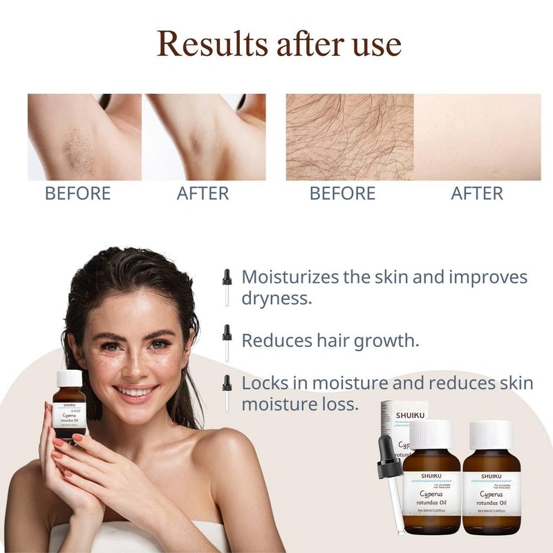 Cyperus Rotundus Oil for Hair Removal 2 PACKS – 100%